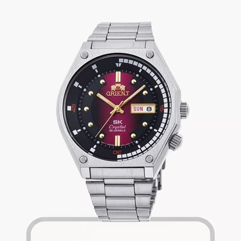 Orient Sports SK Automatic Maroon Dial Watch For Men's- RA-AA0B02R